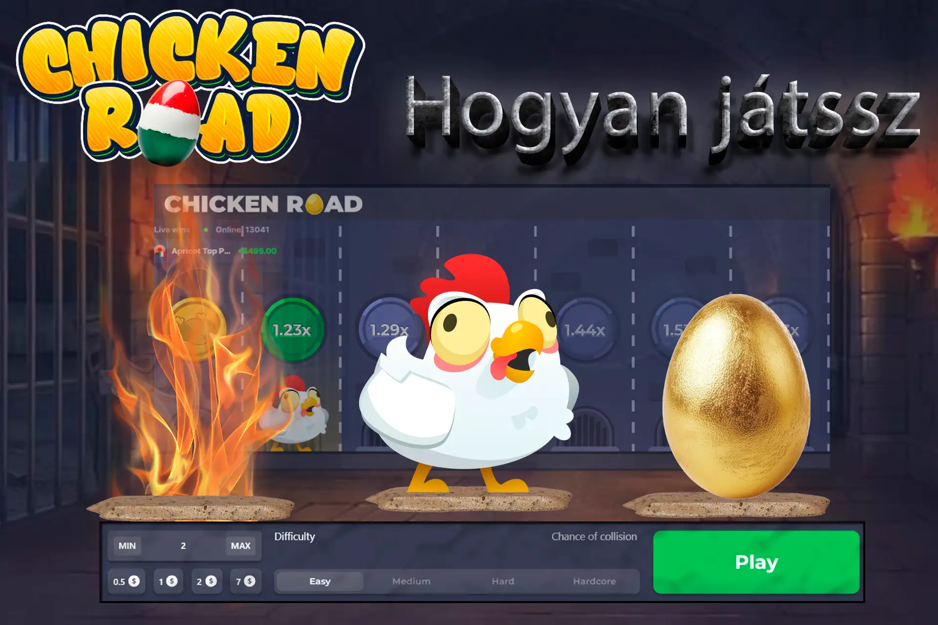 Egyszerű lépések a Chicken Road játék elkezdéséhez és a nyeréshez